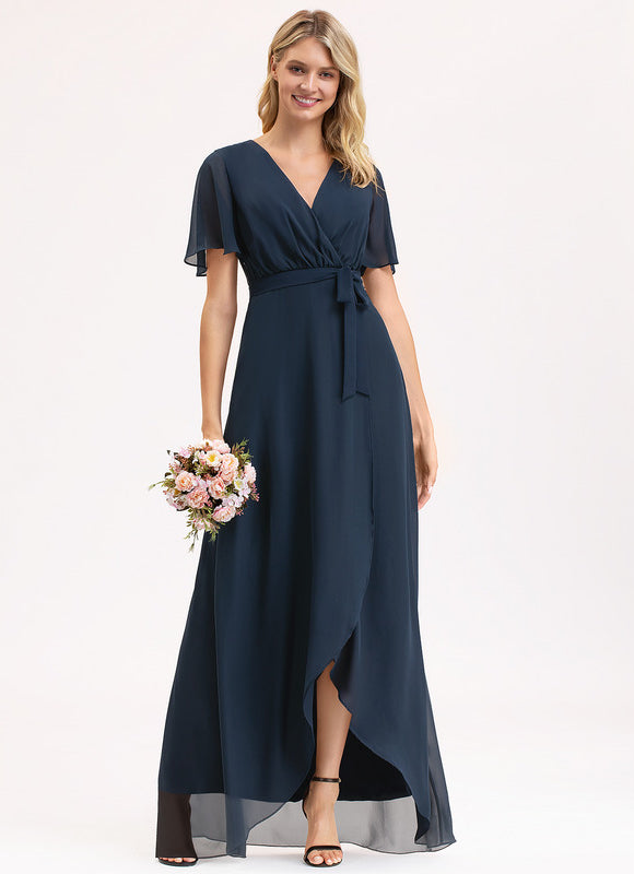 Robe Asymétrique Mousseline Vaporeuse
