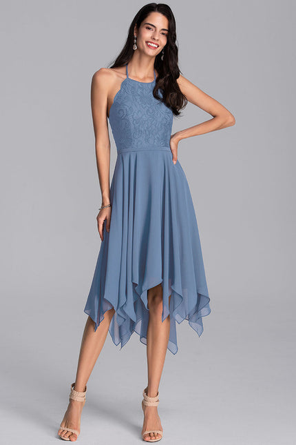 Robe Asymétrique Céleste Effusion - gallery 2