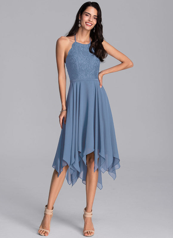 Robe Asymétrique Céleste Effusion - gallery 2