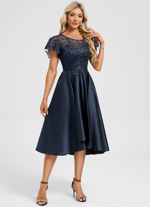 Robe Asymétrique Cocktail Élégante - gallery 4