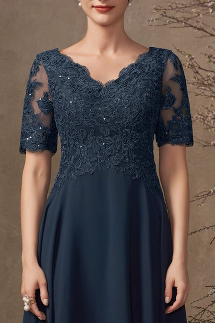 Robe Asymétrique Élégance Ondoyante - gallery 1