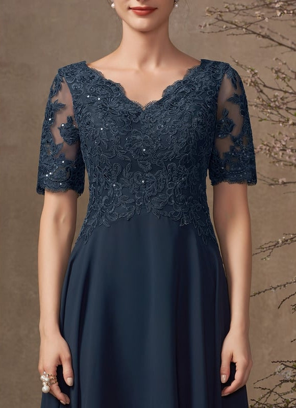 Robe Asymétrique Élégance Ondoyante - gallery 1