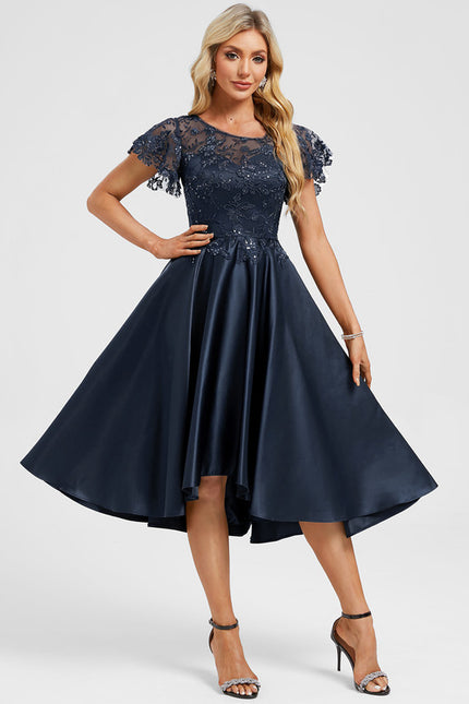 Robe Asymétrique Cocktail Élégante - gallery 2