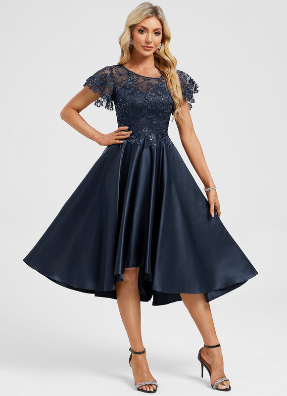 Robe Asymétrique Cocktail Élégante - gallery 2