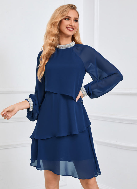 Robe Asymétrique Fluide Noire - gallery 8