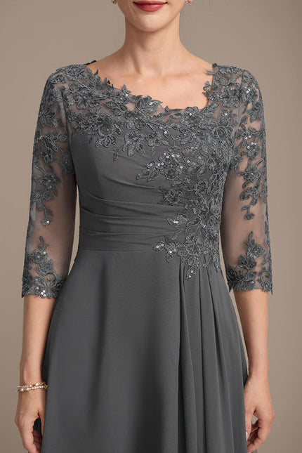 Robe De Soirée Asymétrique Grande Taille - gallery 6