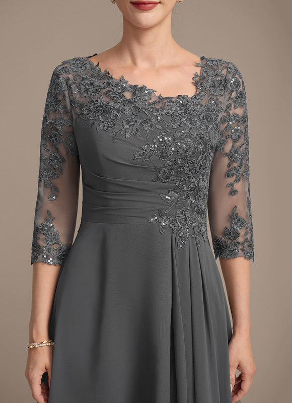 Robe De Soirée Asymétrique Grande Taille - gallery 6