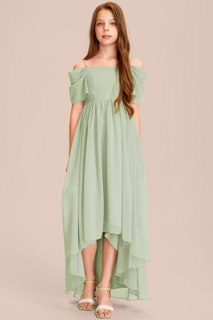 Robe Asymétrique Asymétrique Vert Pâle