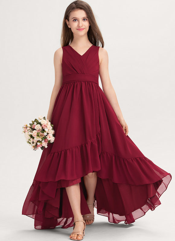 Robe Asymétrique Bourgogne Élégante
