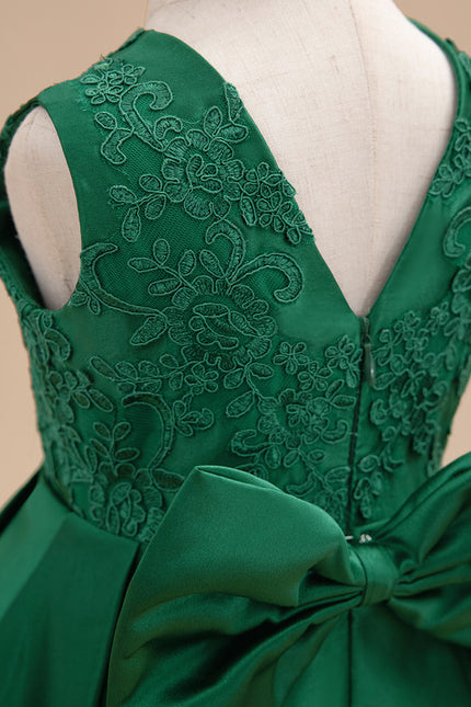 Robe Asymétrique Verte Festive - gallery 7