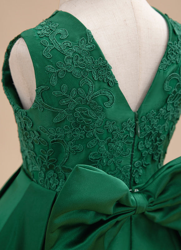 Robe Asymétrique Verte Festive - gallery 7
