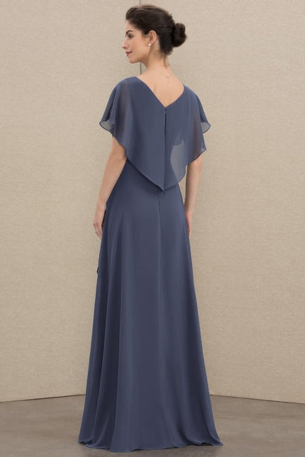 Robe Asymétrique Mousseline Ondulée - gallery 3