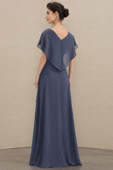 Robe Asymétrique Élégance Flottante Nocturne - gallery 3