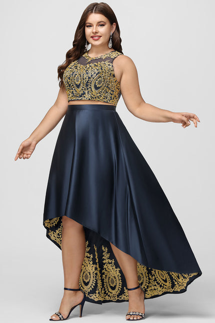 Robe Asymétrique Satinée Éclatante - gallery 6