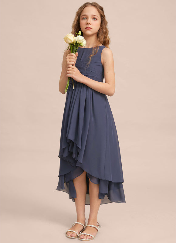 Robe Asymétrique Trapèze Fluide - gallery 2
