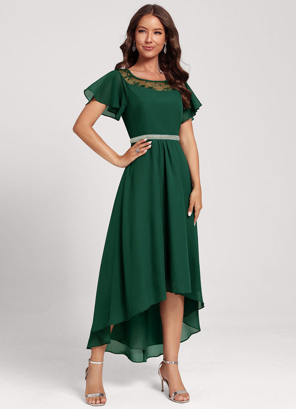 Robe Asymétrique Mousseline Chic - gallery 1