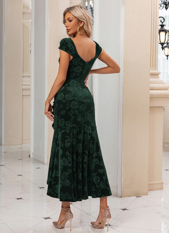 Robe Asymetrique Velours - gallery 8