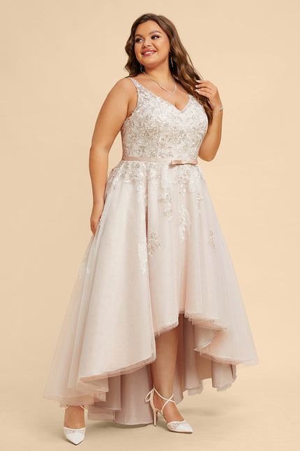Robe Asymétrique Satinée Écrue - gallery 7