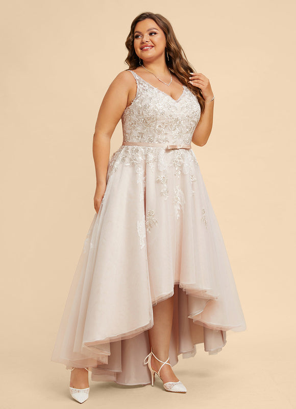 Robe Asymétrique Satinée Écrue - gallery 7