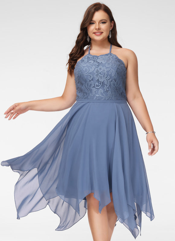 Robe Asymétrique Céleste Effusion - gallery 9