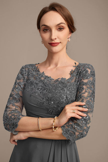 Robe De Soirée Asymétrique Grande Taille - gallery 1