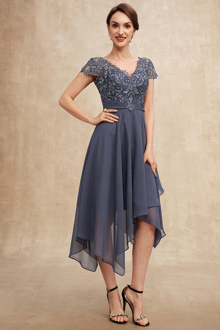 Robe Asymétrique Mousseline Fleurie - gallery 4