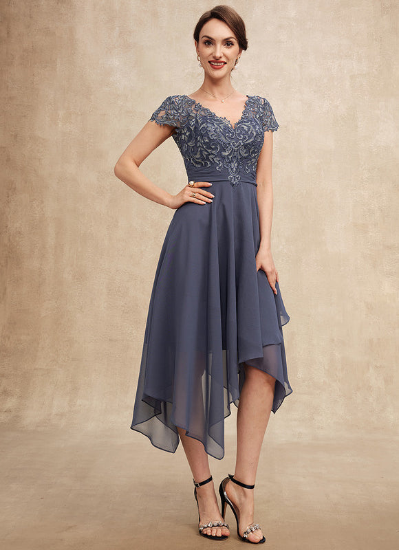 Robe Asymétrique Mousseline Fleurie - gallery 4
