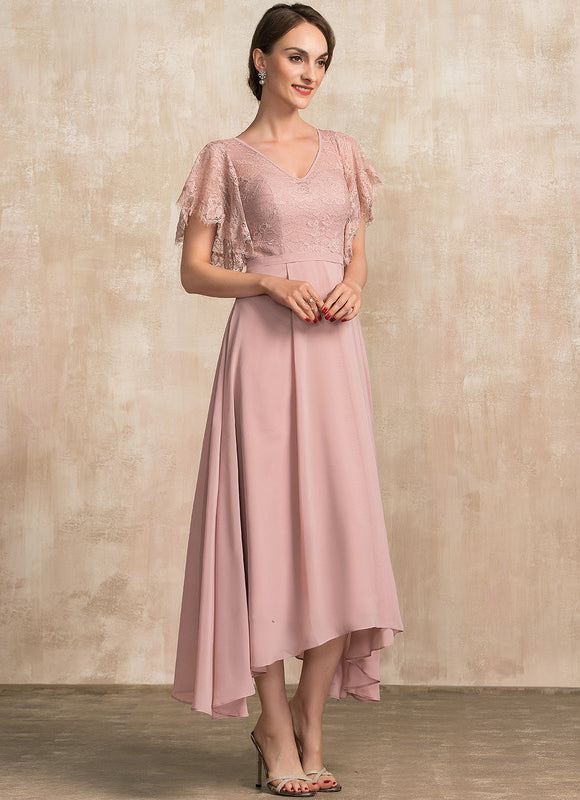 Robe Asymétrique Mousseline Fleurie - gallery 4