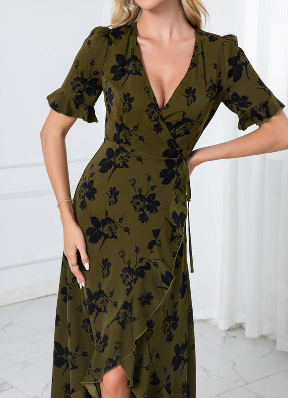 Robe Asymétrique Fleurie - gallery 6