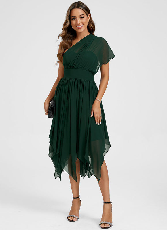 Robe Asymétrique Mousseline - gallery 2