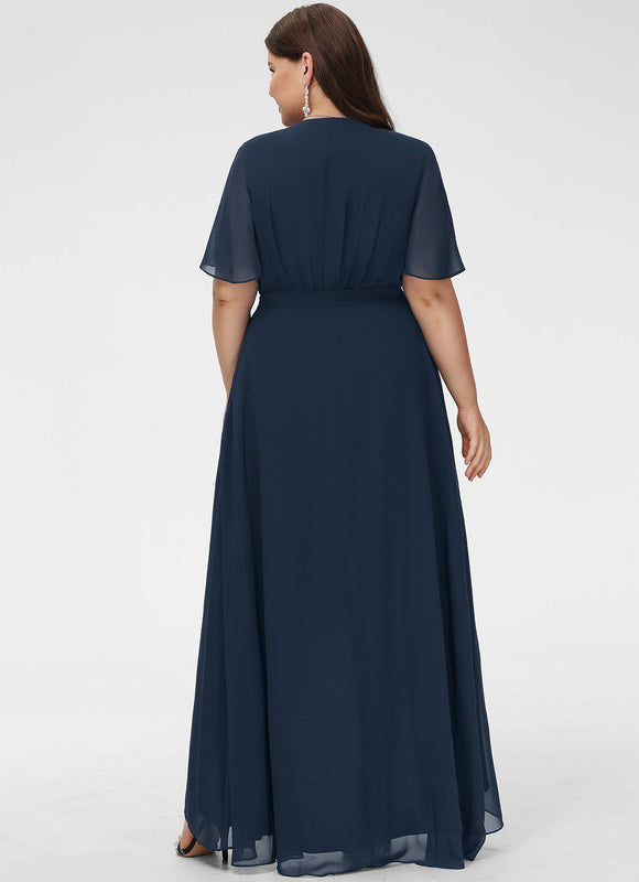 Robe Asymétrique Mousseline Vaporeuse - gallery 6