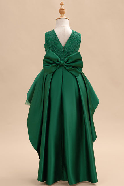 Robe Asymétrique Verte Festive - gallery 4
