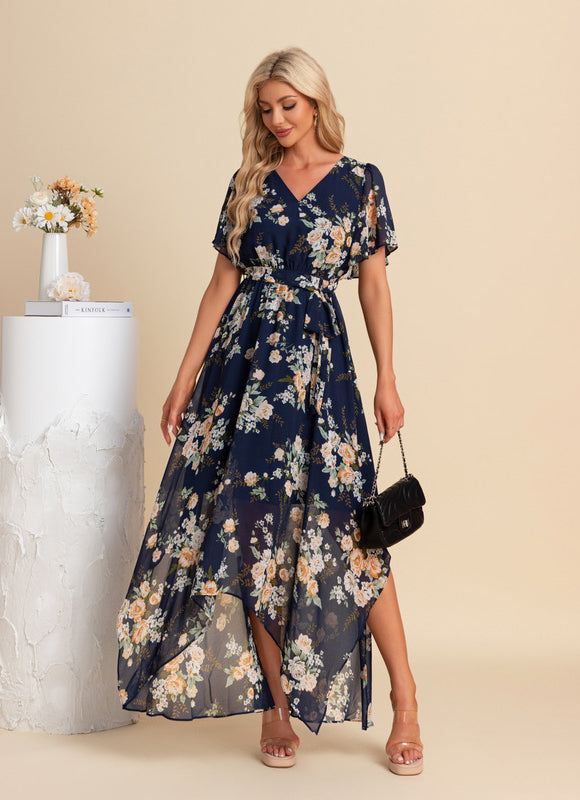 Robe Asymétrique Maxi Vaporeuse - gallery 6