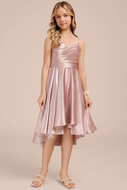 Robe Asymétrique Rose Poudré - gallery 5