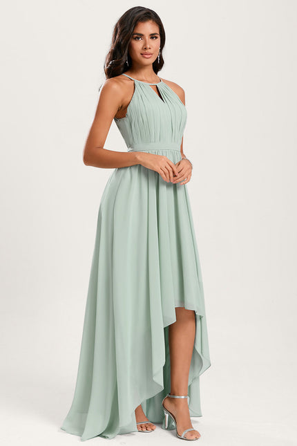 Robe Asymétrique Mousseline Saumon - gallery 1