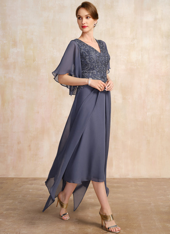 Robe Asymétrique Élégance Ondoyante - gallery 4