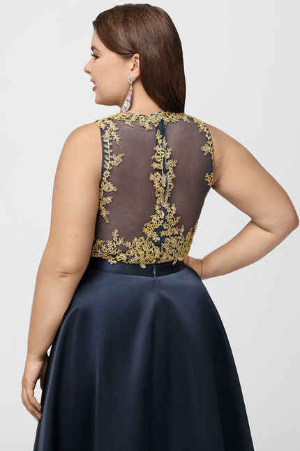 Robe Asymétrique Satinée Éclatante - gallery 9