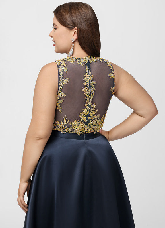 Robe Asymétrique Satinée Éclatante - gallery 9
