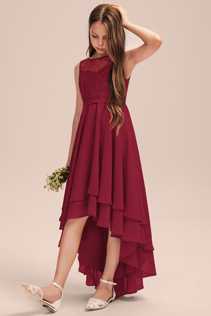 Robe Asymétrique Bordeau Évasée - gallery 1
