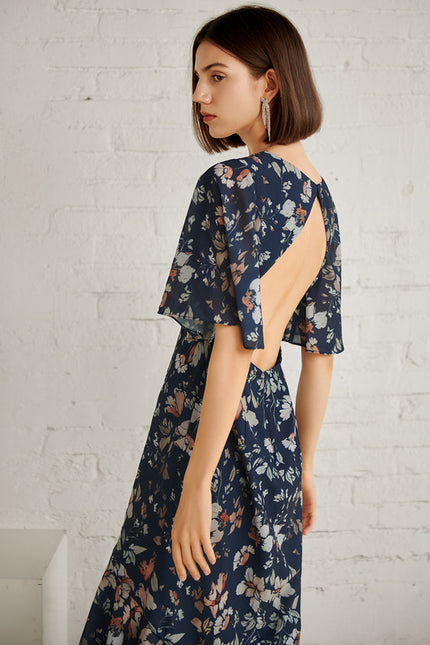 Robe Asymétrique Maxi Vaporeuse - gallery 2