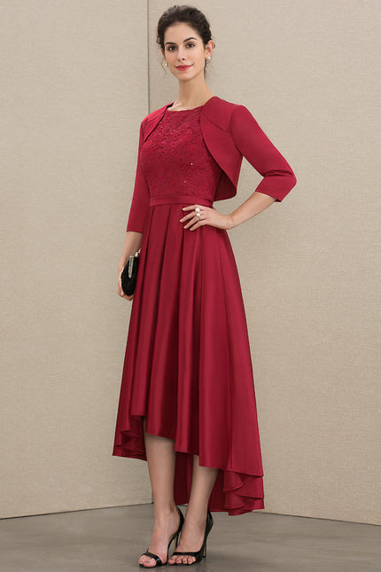 Robe Asymetrique Manche Bouffante - gallery 5