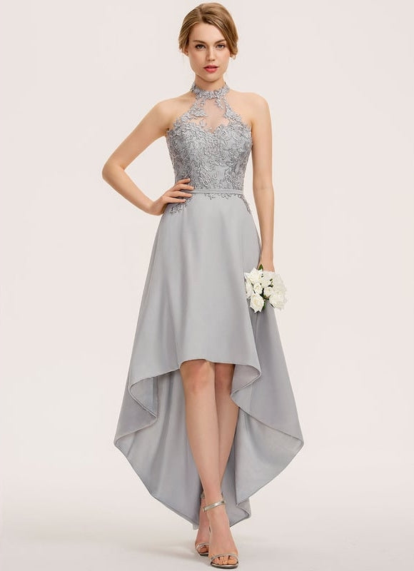 Robe Asymétrique Dentelle Couture - gallery 1