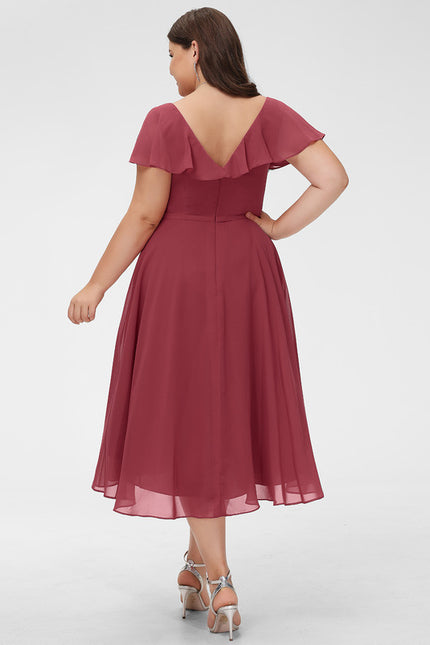 Robe Asymétrique Fluide Vert Pâle - gallery 8