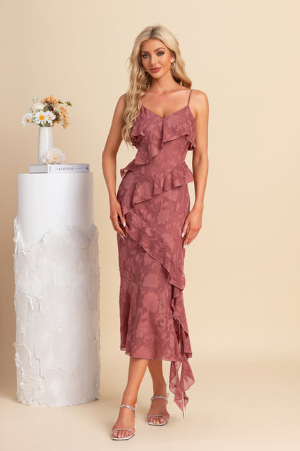 Robe Asymetrique Terracotta - gallery 4