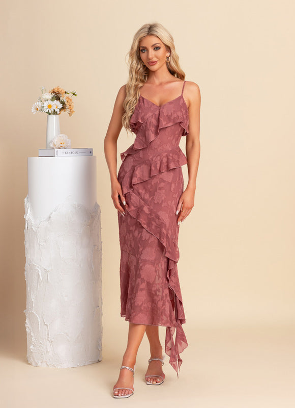 Robe Asymetrique Terracotta - gallery 4