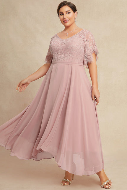 Robe Asymétrique Mousseline Fleurie - gallery 7