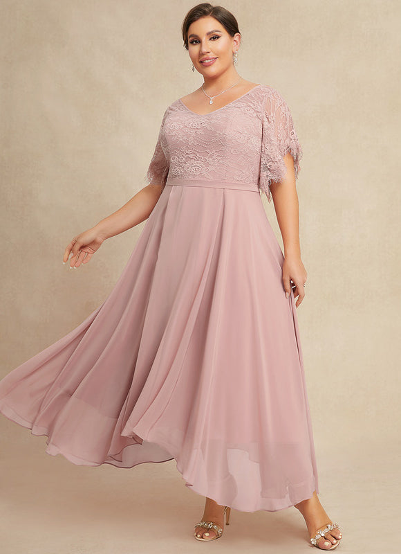 Robe Asymétrique Mousseline Fleurie - gallery 7
