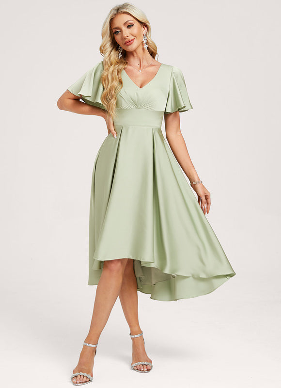 Robe Asymétrique Harmonie Émeraude