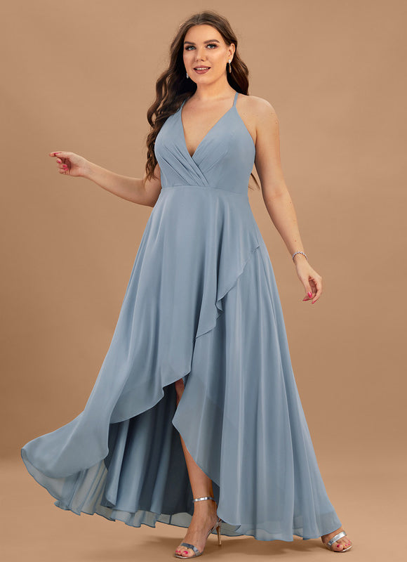 Robe Asymétrique Cascade Légère - gallery 9