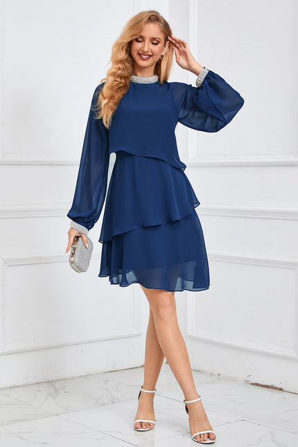 Robe Asymétrique Fluide Noire - gallery 9